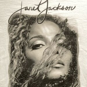Janet Jackson T Shirt Large White Summer Festival Pop Retro